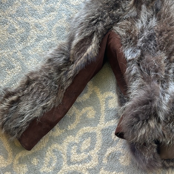 Vintage Racoon Fur and Suede Jacket - Picture 10 of 10